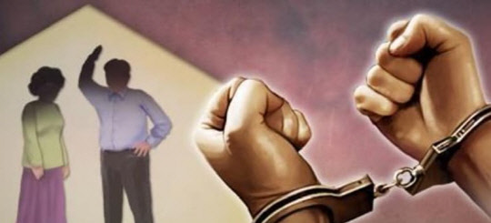 아내에 폭력 휘두른 남편. <연합뉴스>